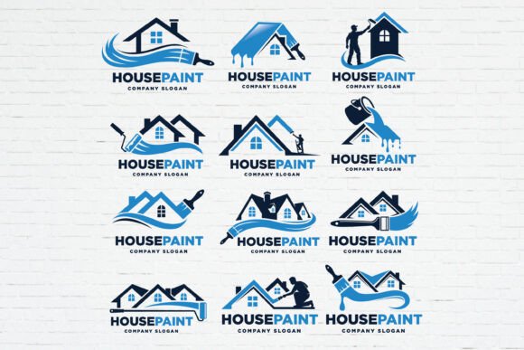 Building a Professional Brand Identity with a House Painting Logo Bundle