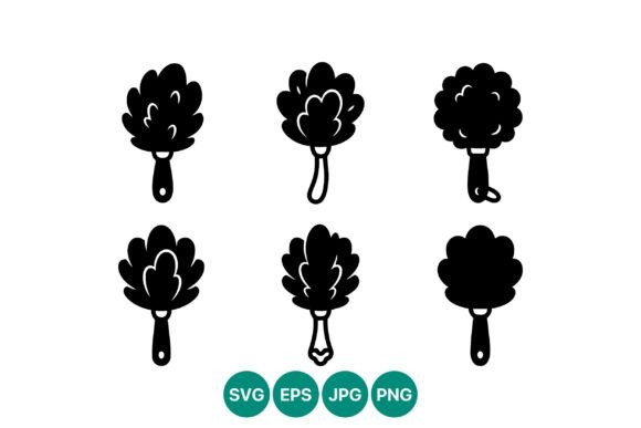 Elevating Vector Design: The Strategic Value of the Six Black Leaf Brushes Set