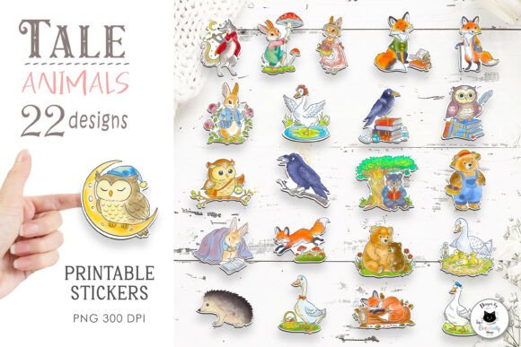 Forest Tale Animals Sticker Bundle: A Guide to Hand-Drawn Digital Assets
