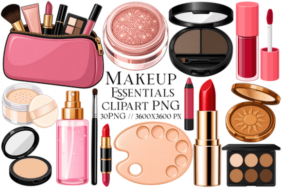 Makeup Essentials Clipart PNG: Selecting Quality Assets for Professional Beauty Projects