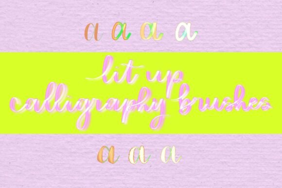 Procreate Lit Up Brush Set: Adding Neon Glow to Digital Lettering and Design
