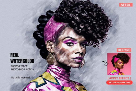 Real Watercolor Art Photoshop Action: Bridging the Gap Between Digital Efficiency and Organic Authenticity