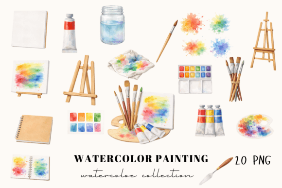 Watercolor Painting Tools Clipart Set: A Practical Guide for Creative Projects